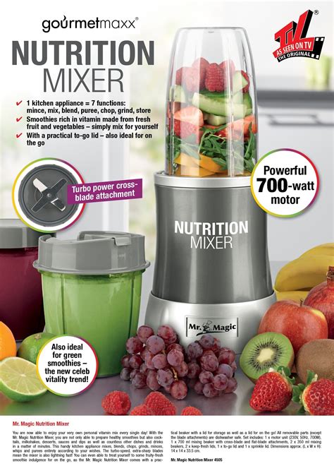 The Mr Magic nutrition mixer: Your ally in maintaining a balanced diet